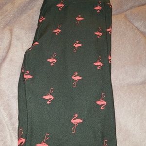 Lularoe OS flamingo leggings